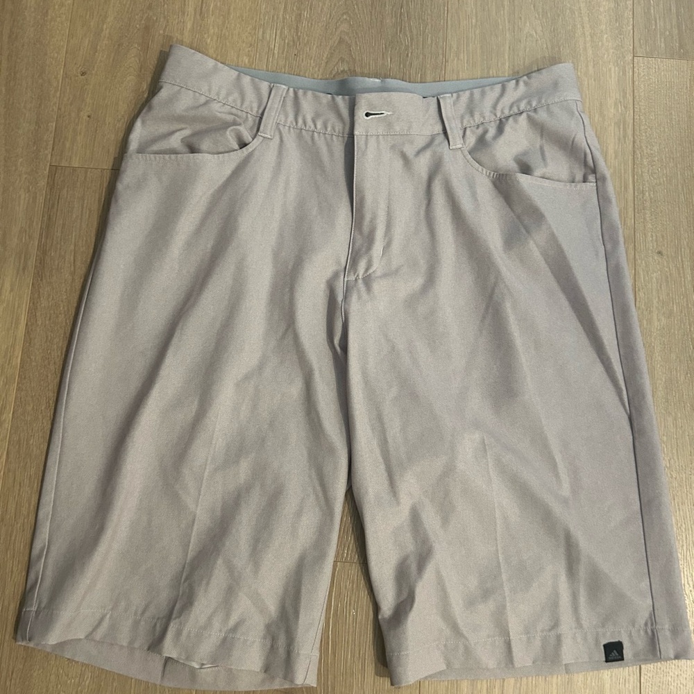 Khaki Men’s Adidas golf shorts